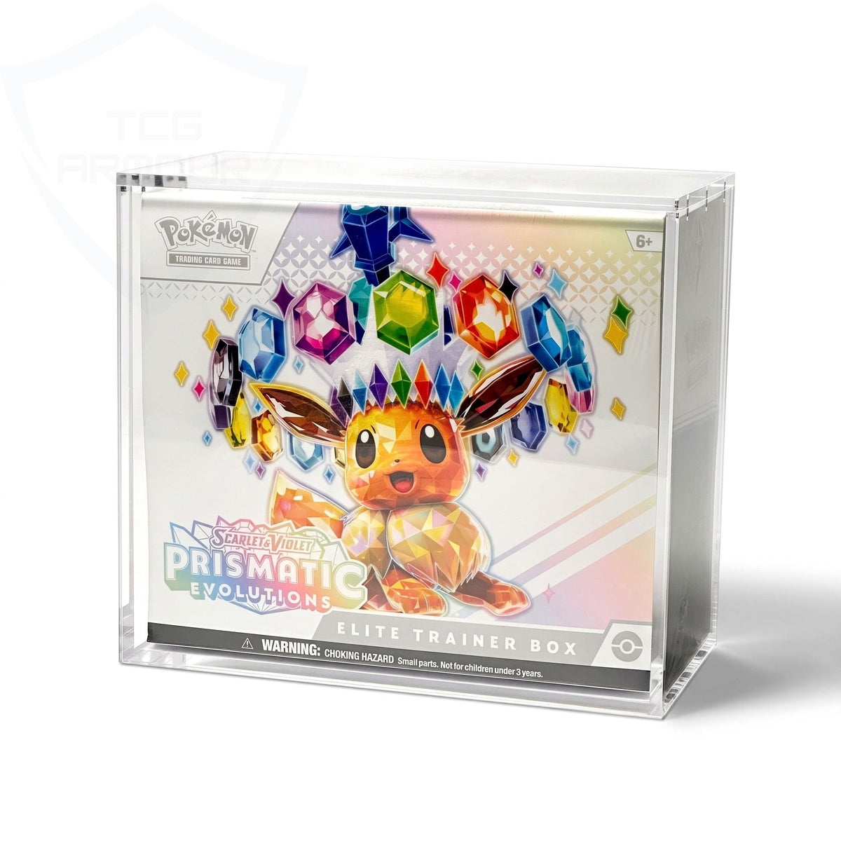 Pokemon Slim Fit Elite Trainer Box Acrylic Case With Magnetic Lid - Elite Trainer Box Acrylic Case - TCG Armour - ENG-ETB-1