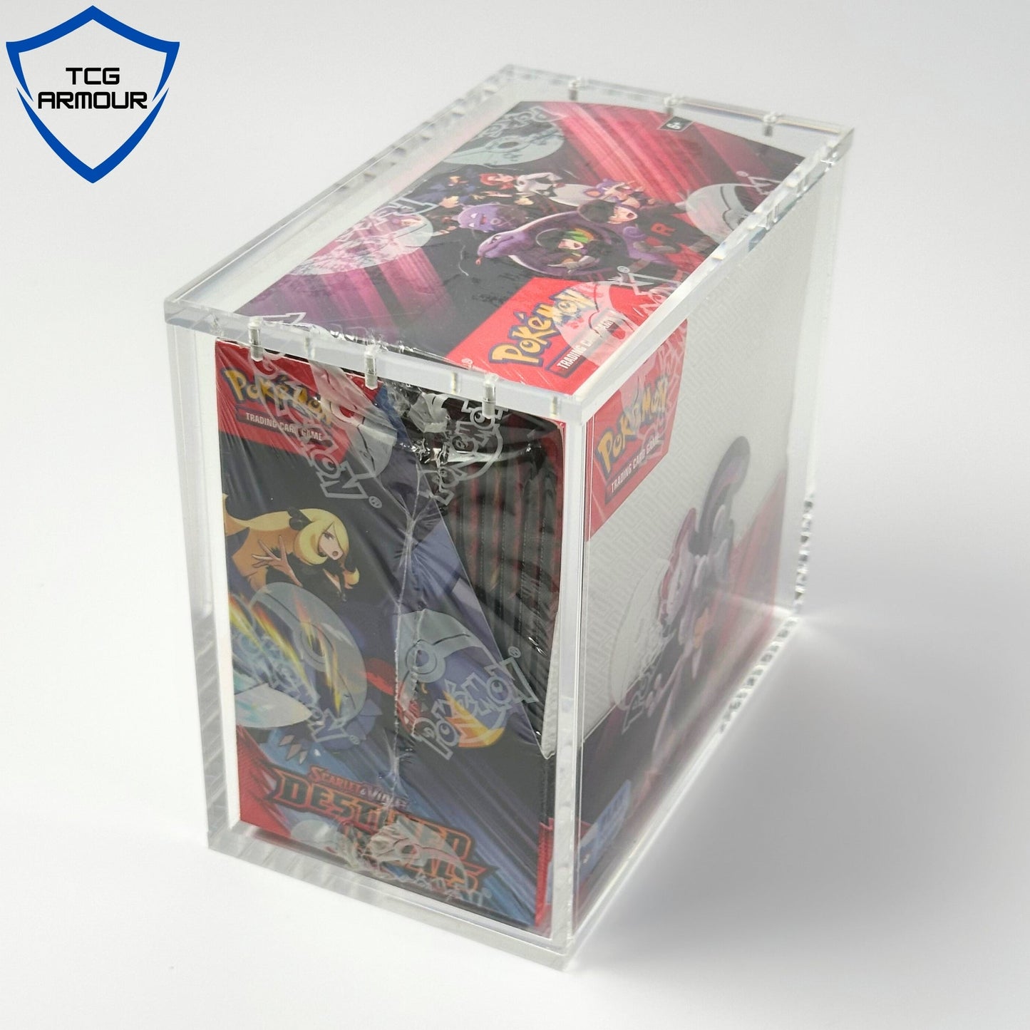 Pokemon Slim Fit English Booster Box Acrylic Case With Magnetic Lid - Booster Box Acrylic Case - TCG Armour - ENG-SBB