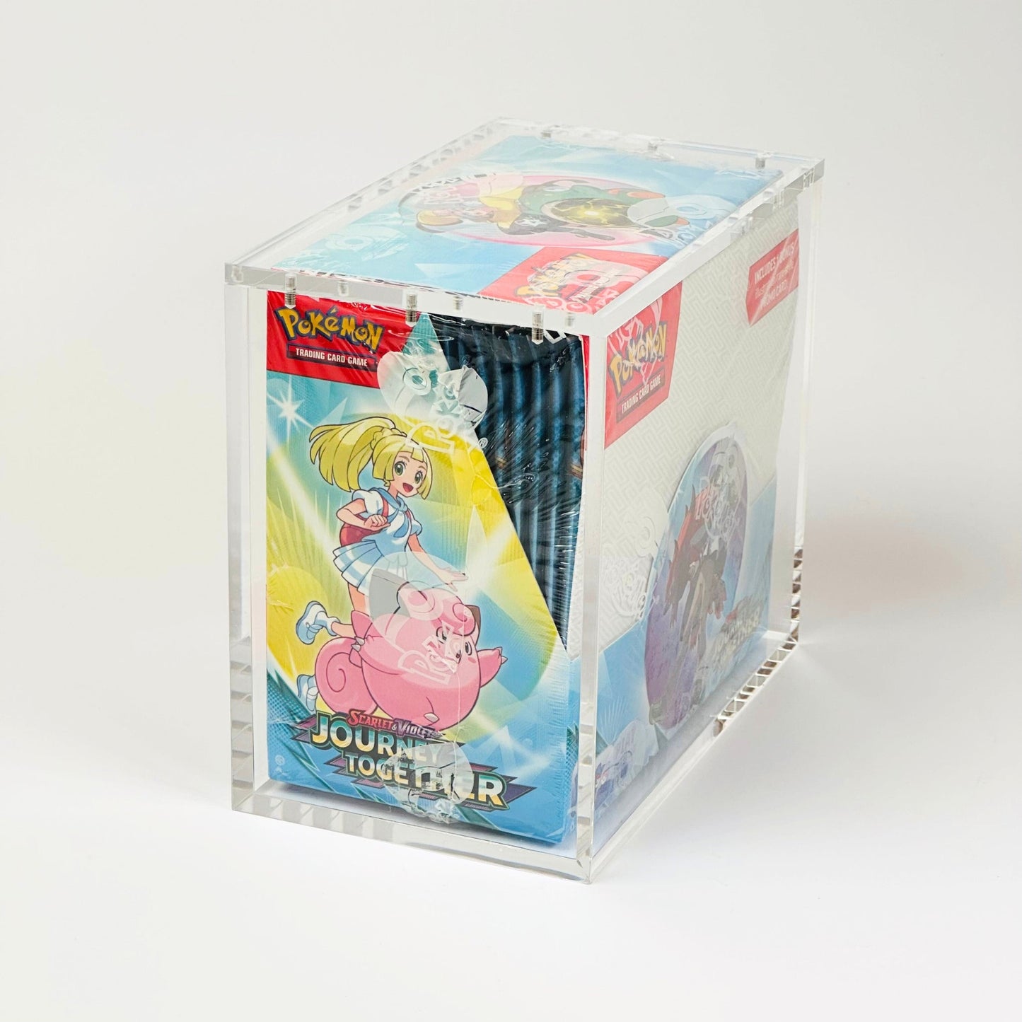 Pokemon Slim Fit English Booster Box Acrylic Case With Magnetic Lid - Booster Box Acrylic Case - TCG Armour - ENG-SBB