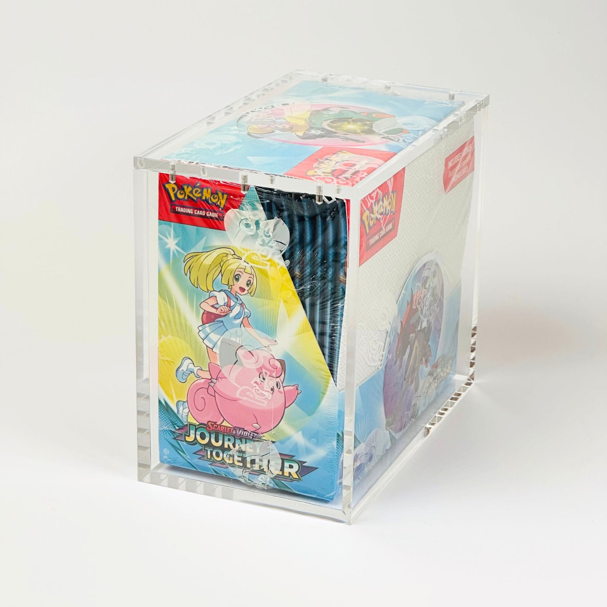 Pokemon Slim Fit English Booster Box Acrylic Case With Magnetic Lid - Booster Box Acrylic Case - TCG Armour - ENG-SBB