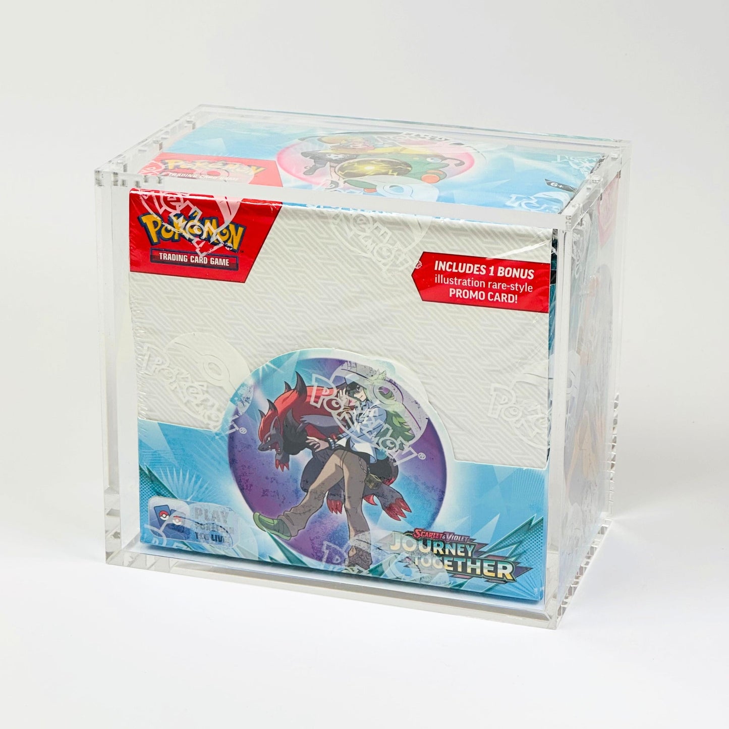Pokemon Slim Fit English Booster Box Acrylic Case With Magnetic Lid - Booster Box Acrylic Case - TCG Armour - ENG-SBB