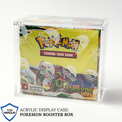 Pokemon Slim Fit English Booster Box Acrylic Case With Magnetic Lid - Booster Box Acrylic Case - TCG Armour - ENG-SBB-1