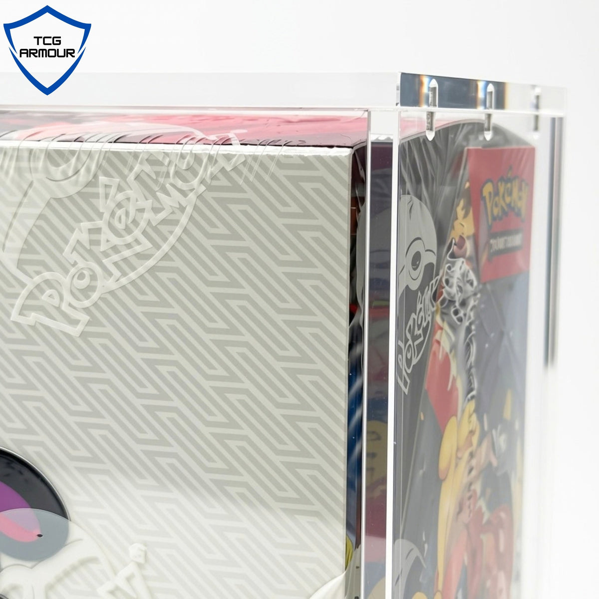 Pokemon Slim Fit English Booster Box Acrylic Case With Magnetic Lid - Booster Box Acrylic Case - TCG Armour - ENG-SBB-1