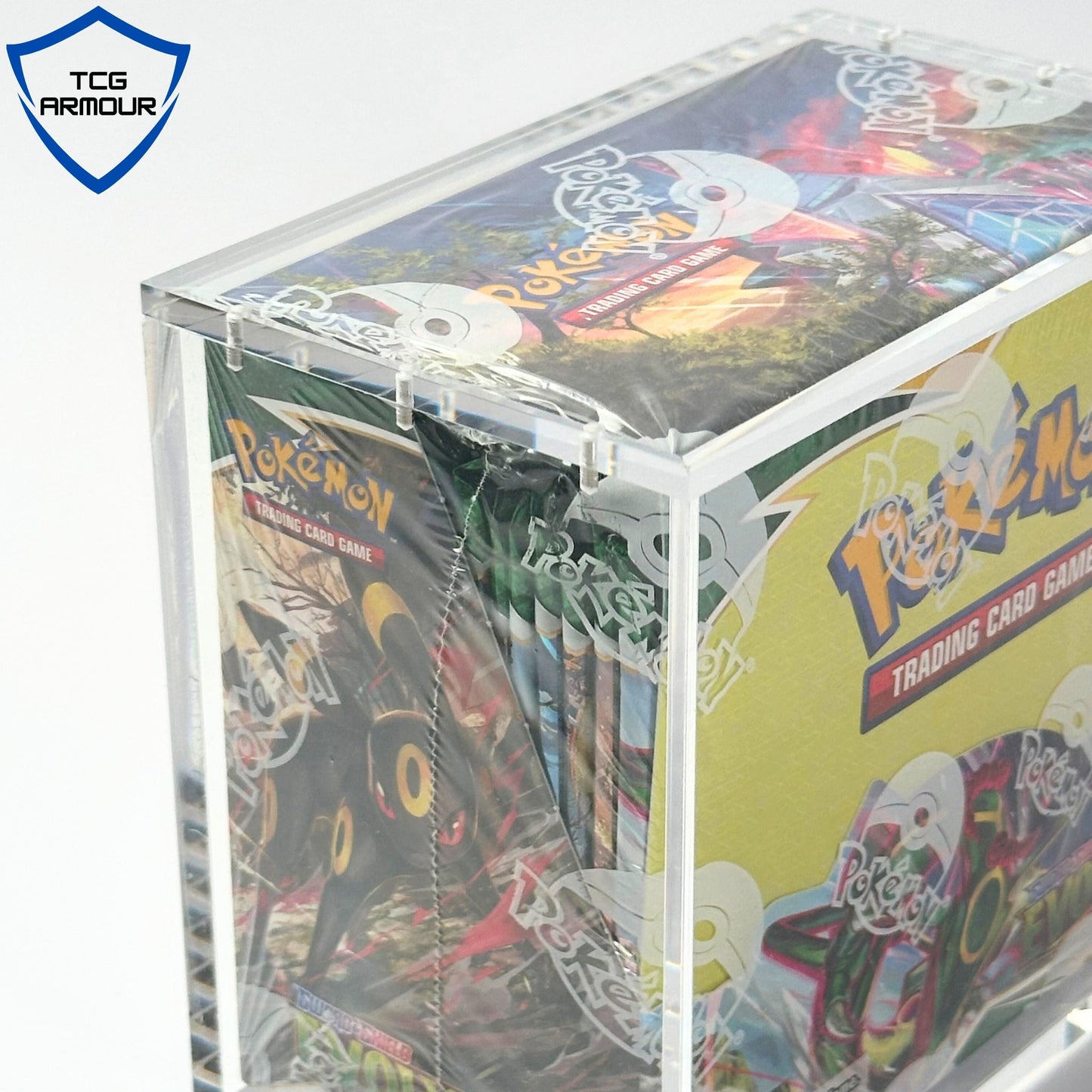 Pokemon Slim Fit English Booster Box Acrylic Case With Magnetic Lid - Booster Box Acrylic Case - TCG Armour - ENG-SBB