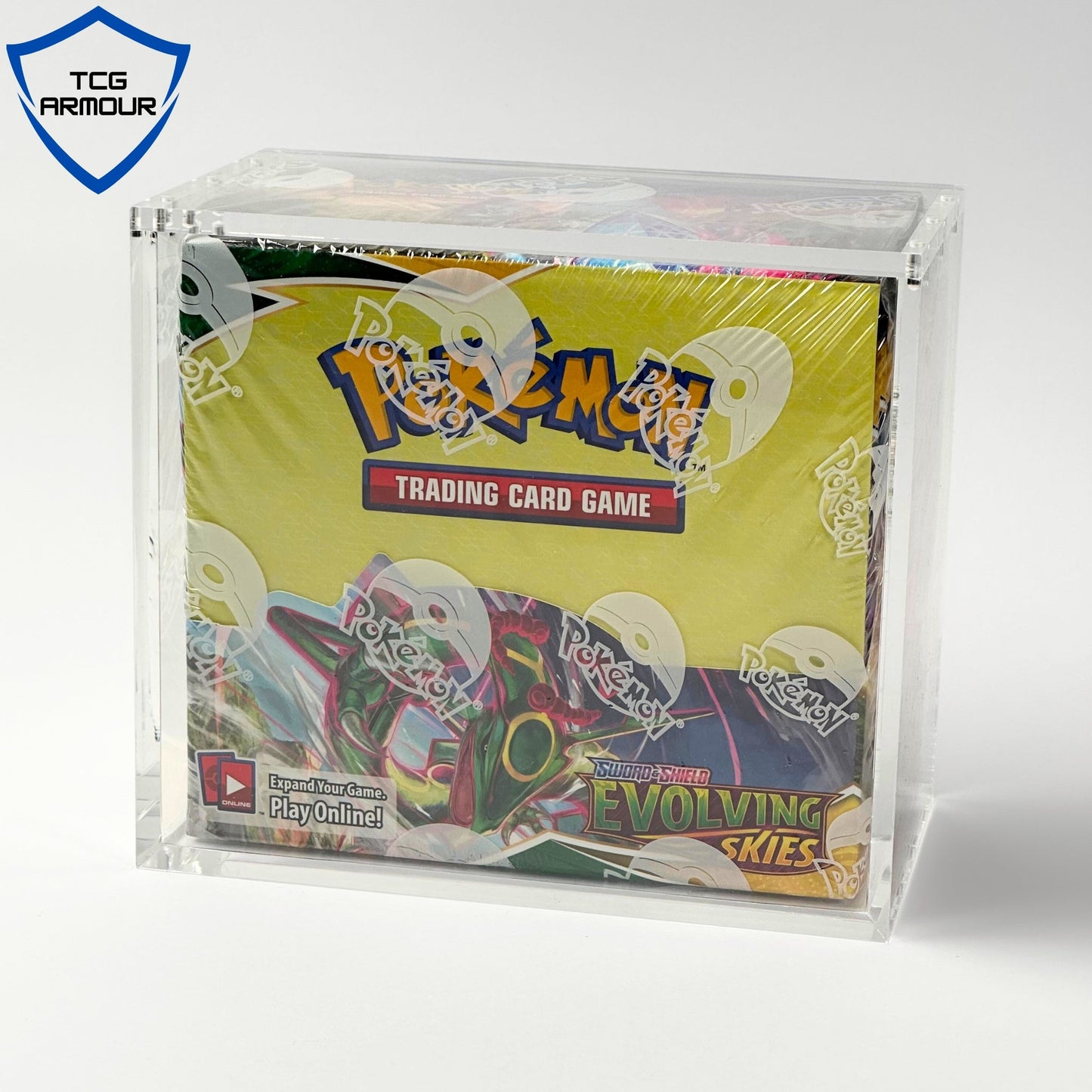 Pokemon Slim Fit English Booster Box Acrylic Case With Magnetic Lid - Booster Box Acrylic Case - TCG Armour - ENG-SBB