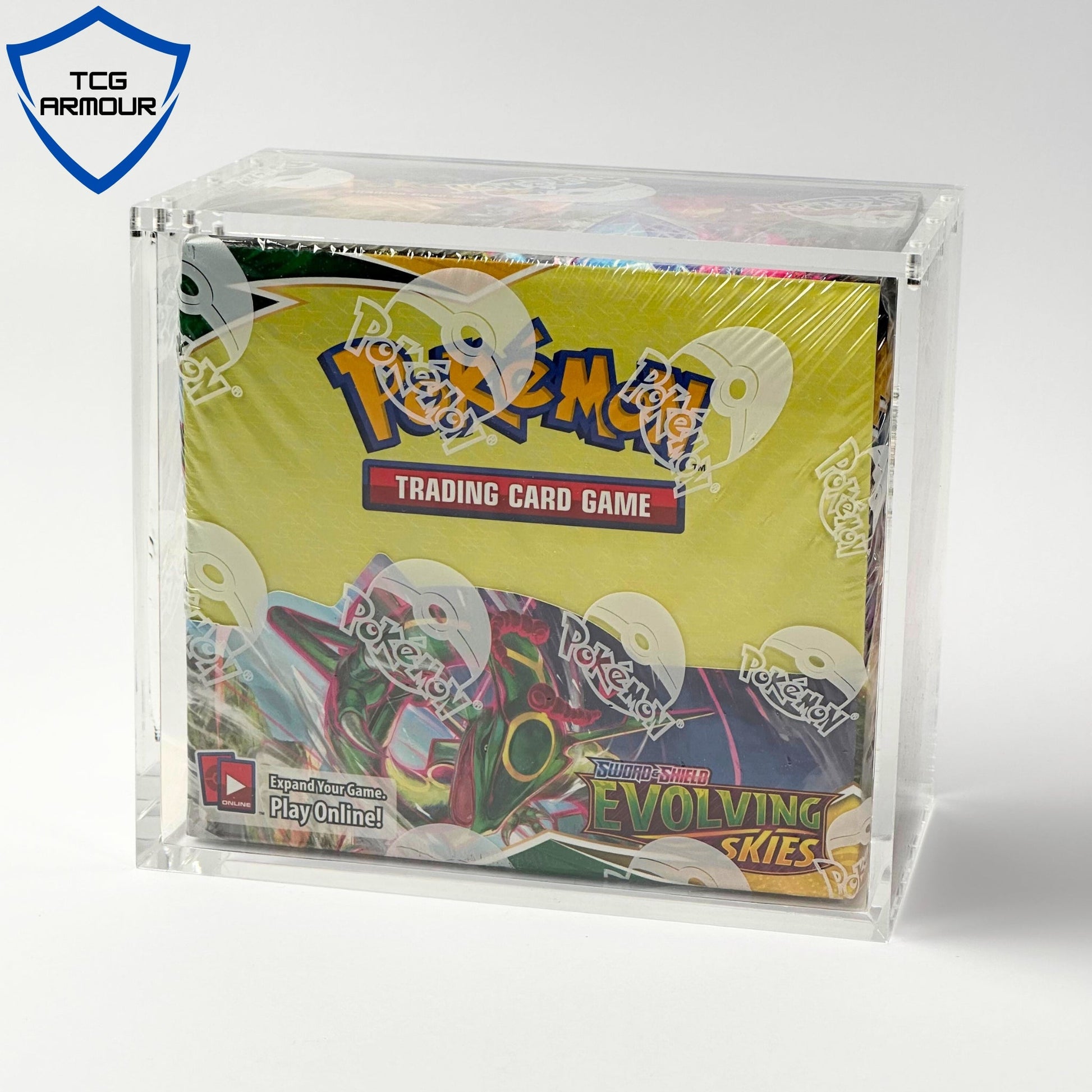 Pokemon Slim Fit English Booster Box Acrylic Case With Magnetic Lid - Booster Box Acrylic Case - TCG Armour - ENG-SBB