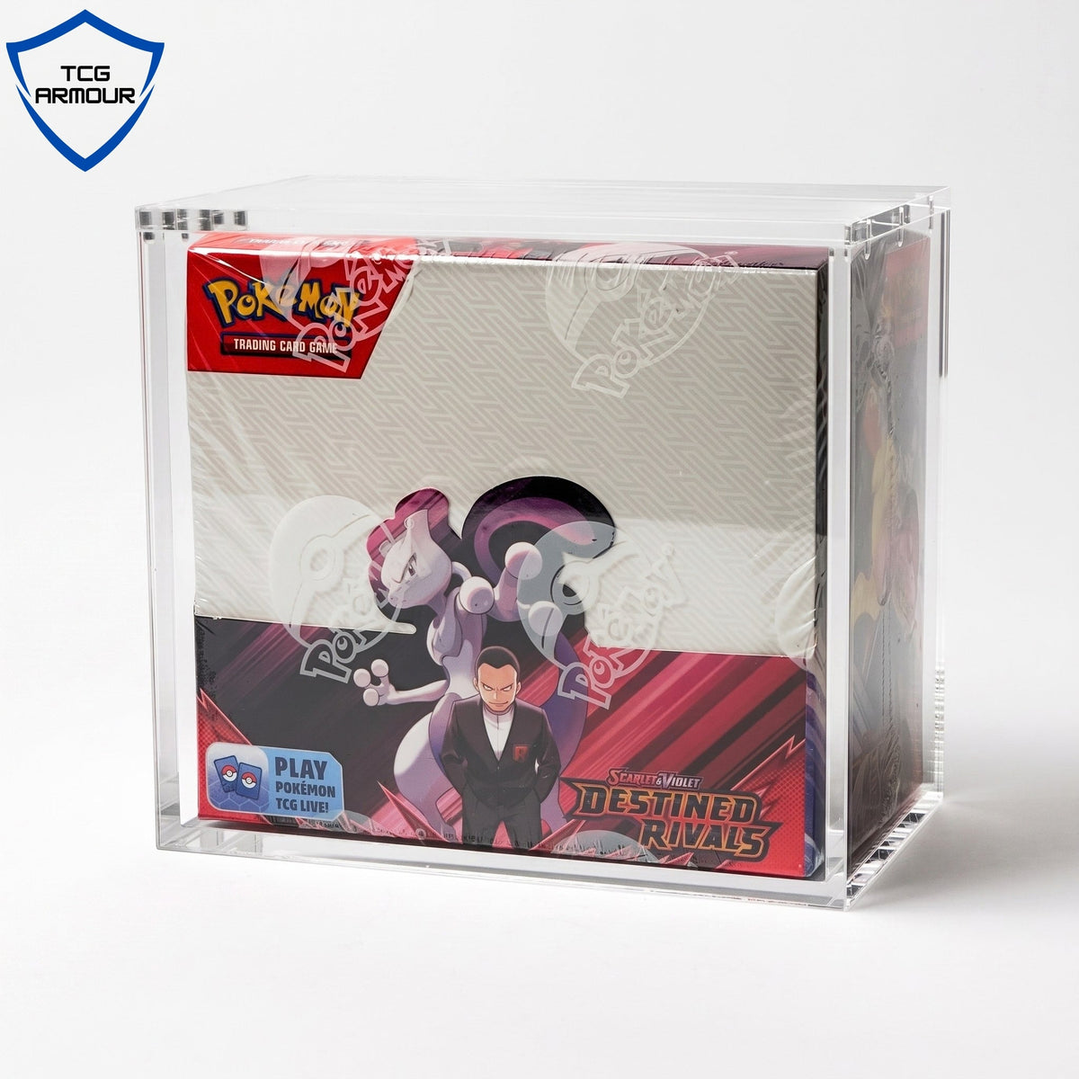 Pokemon Slim Fit English Booster Box Acrylic Case With Magnetic Lid - Booster Box Acrylic Case - TCG Armour - ENG-SBB-1