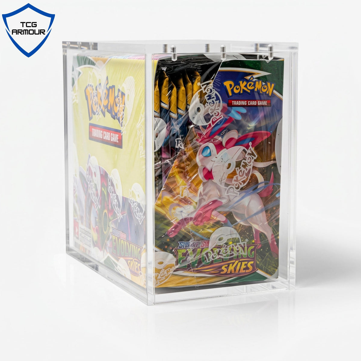 Pokemon Slim Fit English Booster Box Acrylic Case With Magnetic Lid - Booster Box Acrylic Case - TCG Armour - ENG-SBB-1