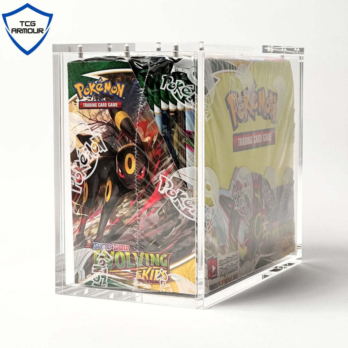Pokemon Slim Fit English Booster Box Acrylic Case With Magnetic Lid - Booster Box Acrylic Case - TCG Armour - ENG-SBB-1