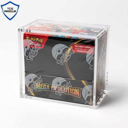 Pokemon Slim Fit English Booster Box Acrylic Case With Magnetic Lid - Booster Box Acrylic Case - TCG Armour - ENG-SBB-1