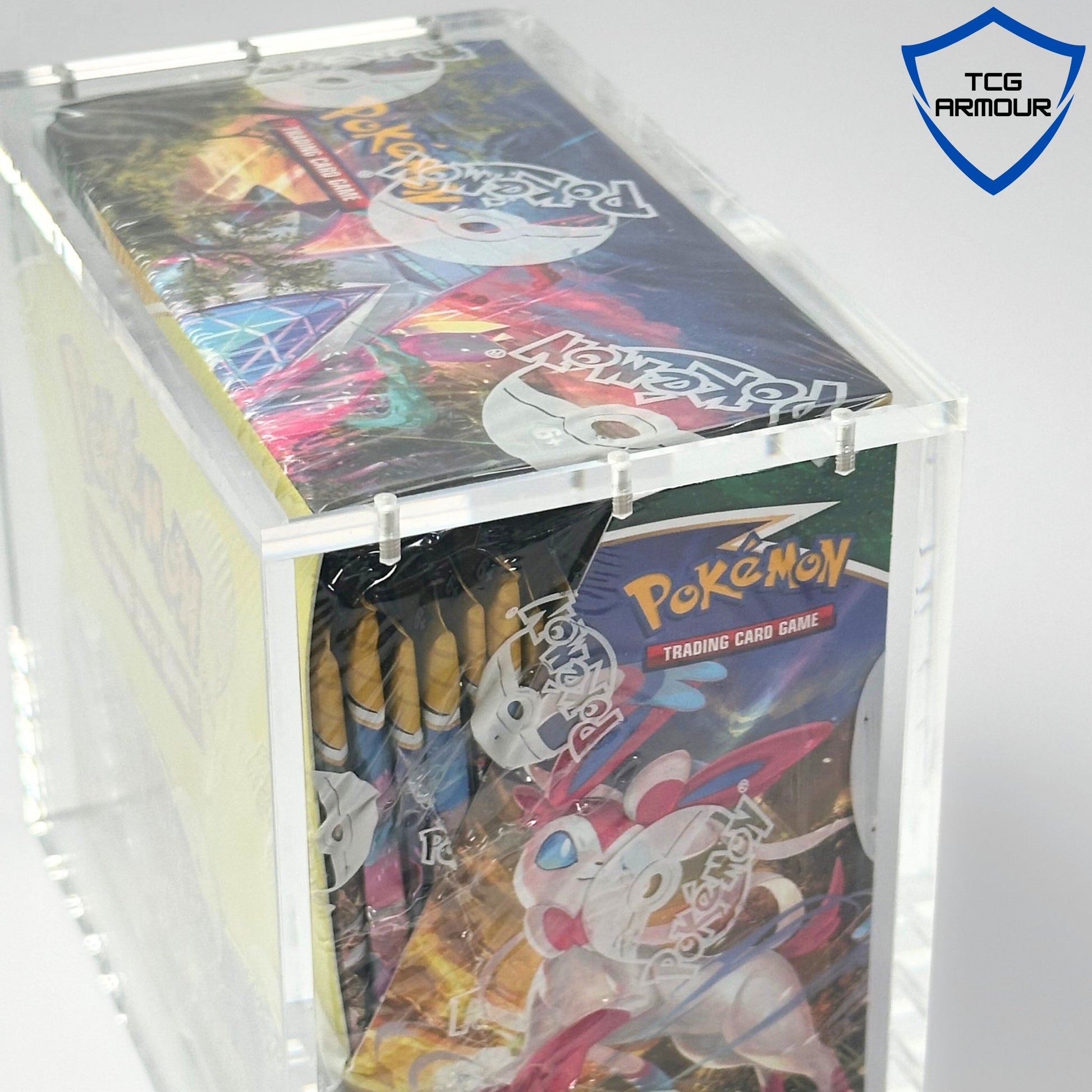 Pokemon Slim Fit English Booster Box Acrylic Case With Magnetic Lid - Booster Box Acrylic Case - TCG Armour - ENG-SBB