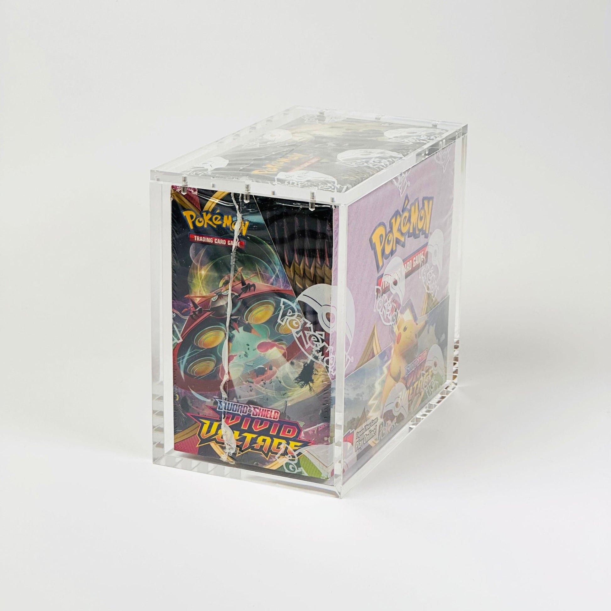 Pokemon Slim Fit English Booster Box Acrylic Case With Magnetic Lid TCG Armour Pokemon Slim Fit English Booster Box Acrylic Case With Magnetic Lid TCG Armour