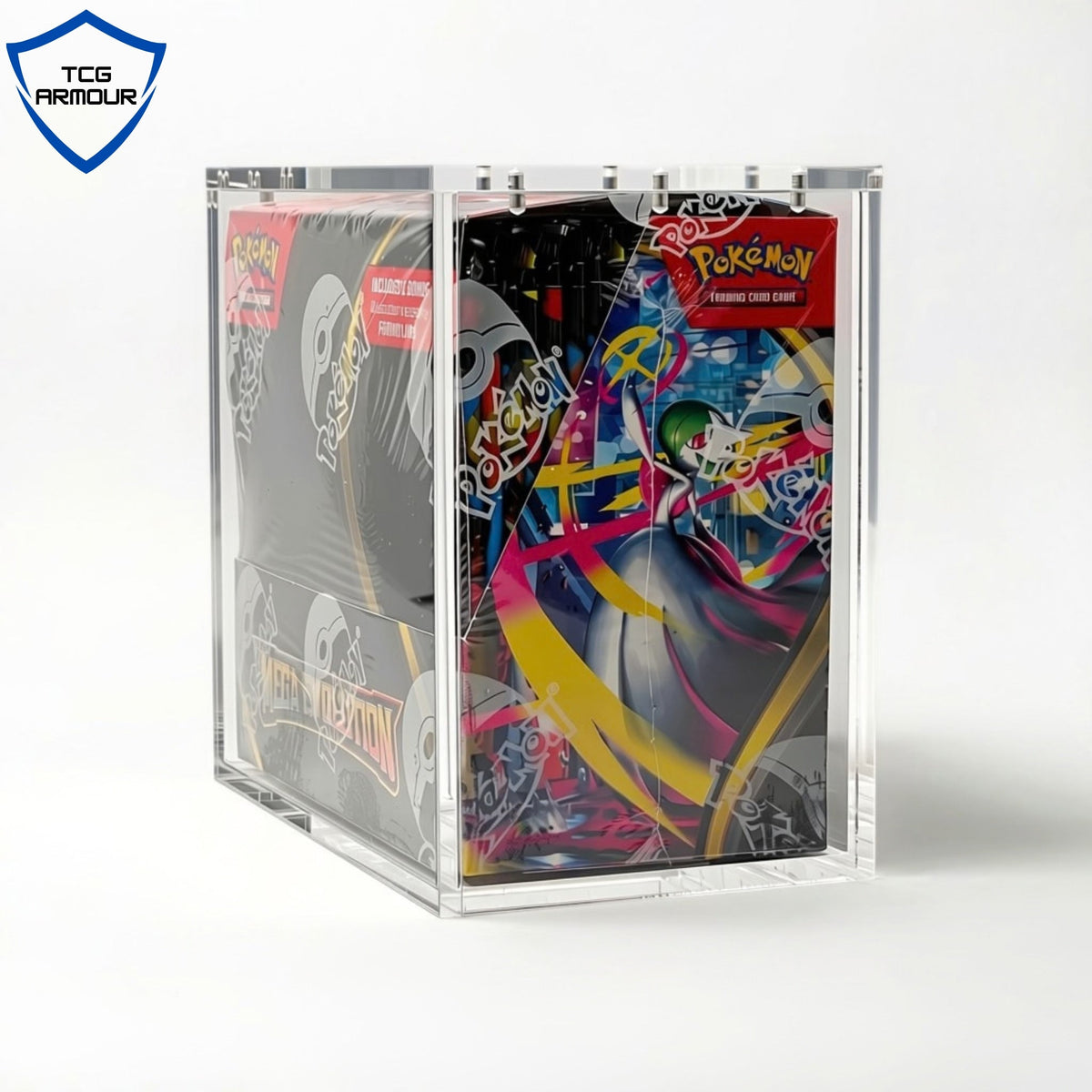 Pokemon Slim Fit English Booster Box Acrylic Case With Magnetic Lid - Booster Box Acrylic Case - TCG Armour - ENG-SBB-1