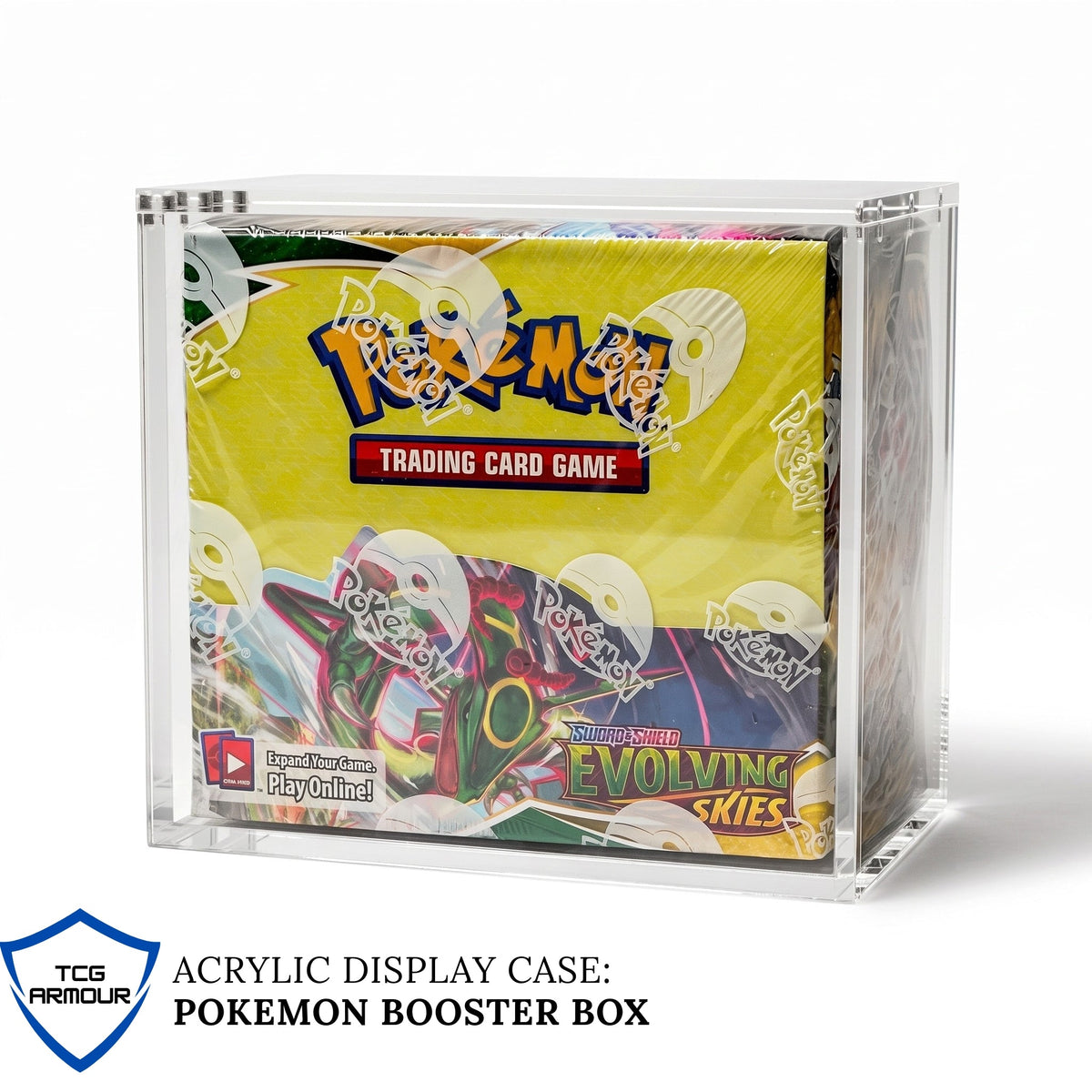 Pokemon Slim Fit English Booster Box Acrylic Case With Magnetic Lid - Booster Box Acrylic Case - TCG Armour - ENG-SBB-1