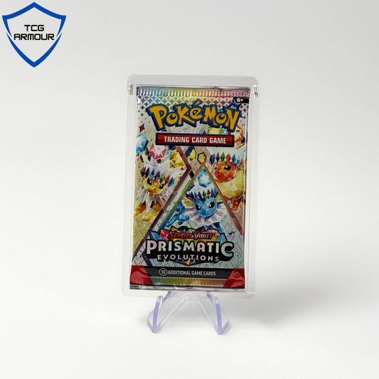 Pokemon Slim Fit English Single Booster Pack Acrylic Case With Magnetic Lid - Booster Pack Acrylic Case - TCG Armour - ENG-BP-1