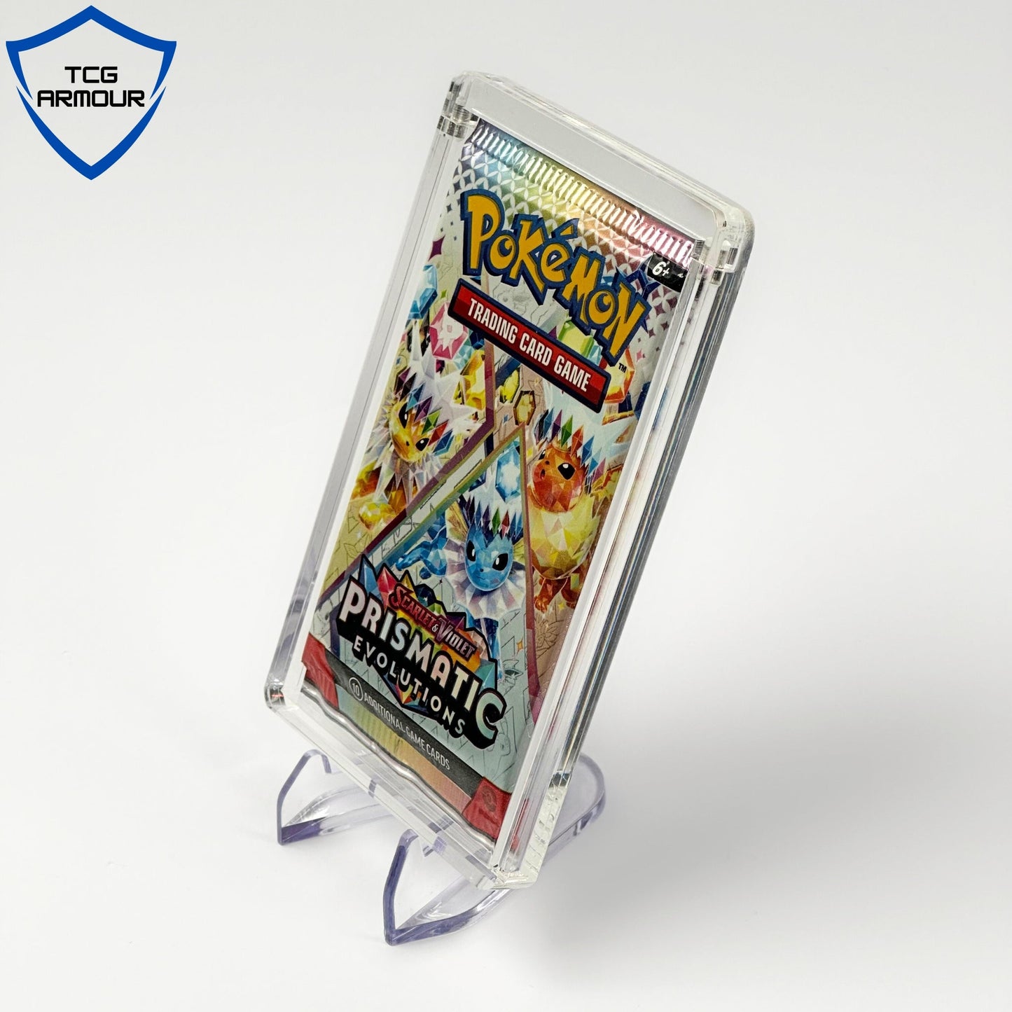 Pokemon Slim Fit English Single Booster Pack Acrylic Case With Magnetic Lid - Booster Pack Acrylic Case - TCG Armour - ENG-BP-1