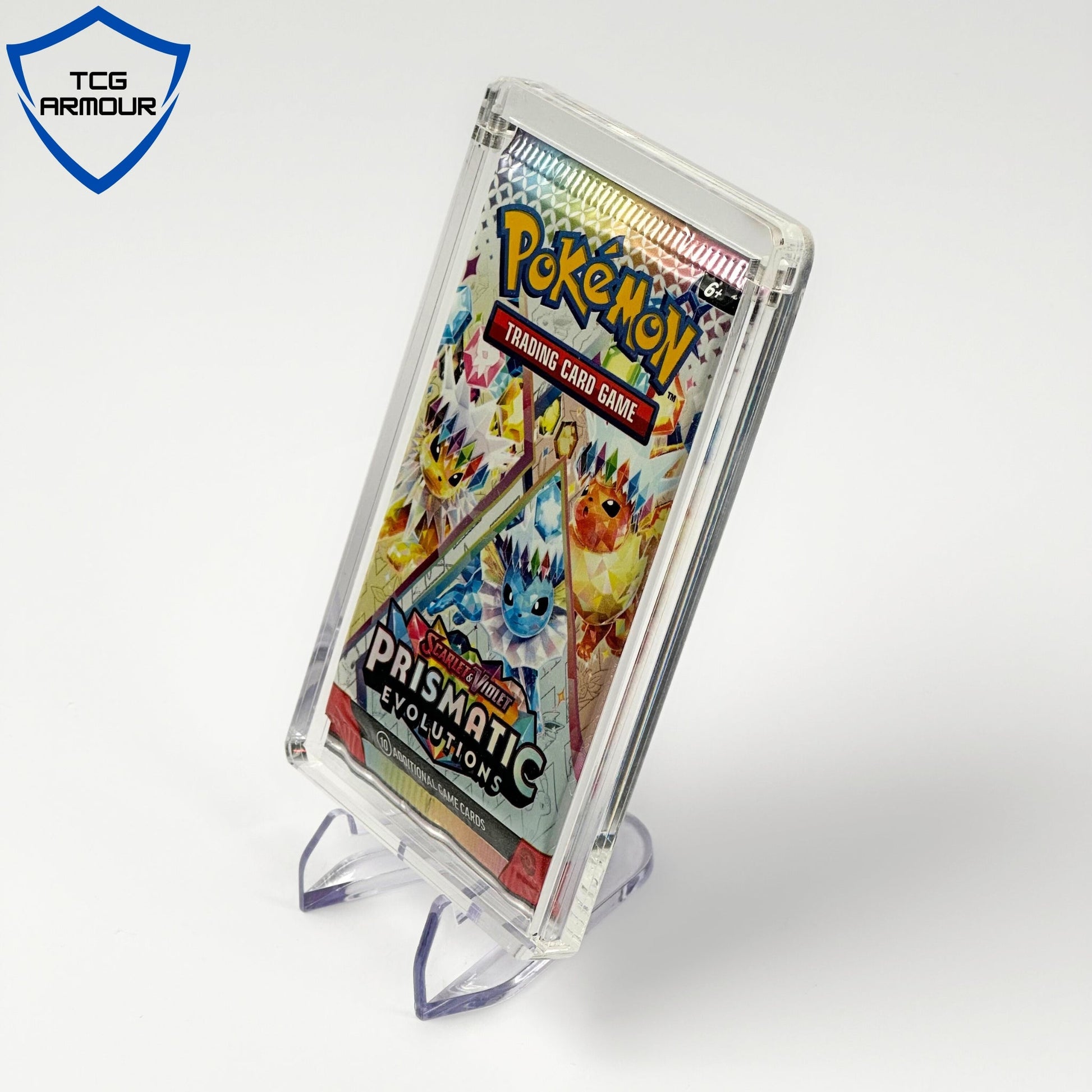 Pokemon Slim Fit English Single Booster Pack Acrylic Case With Magnetic Lid - Booster Pack Acrylic Case - TCG Armour - ENG-BP-1