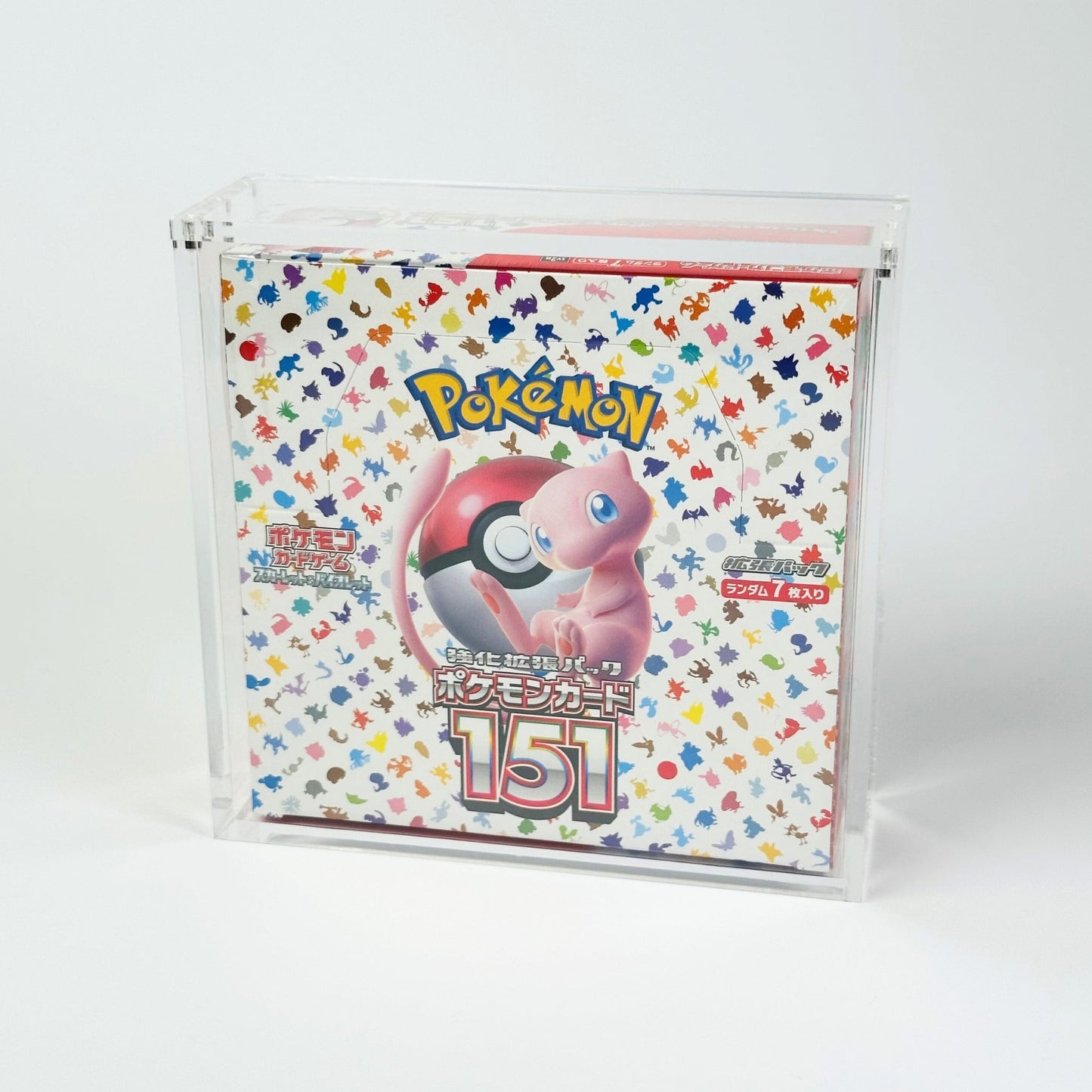 Pokemon Slim Fit Japanese Booster Box Acrylic Case With Magnetic Lid - Booster Box Acrylic Case - TCG Armour - JAP-SBB-1