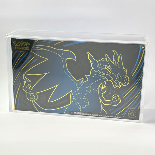 Pokemon Slim Fit Phantasmal Charizard Ultra Premium Collection Acrylic Case With Magnetic Lid - Ultra Premium Collection Acrylic Case - TCG Armour - 