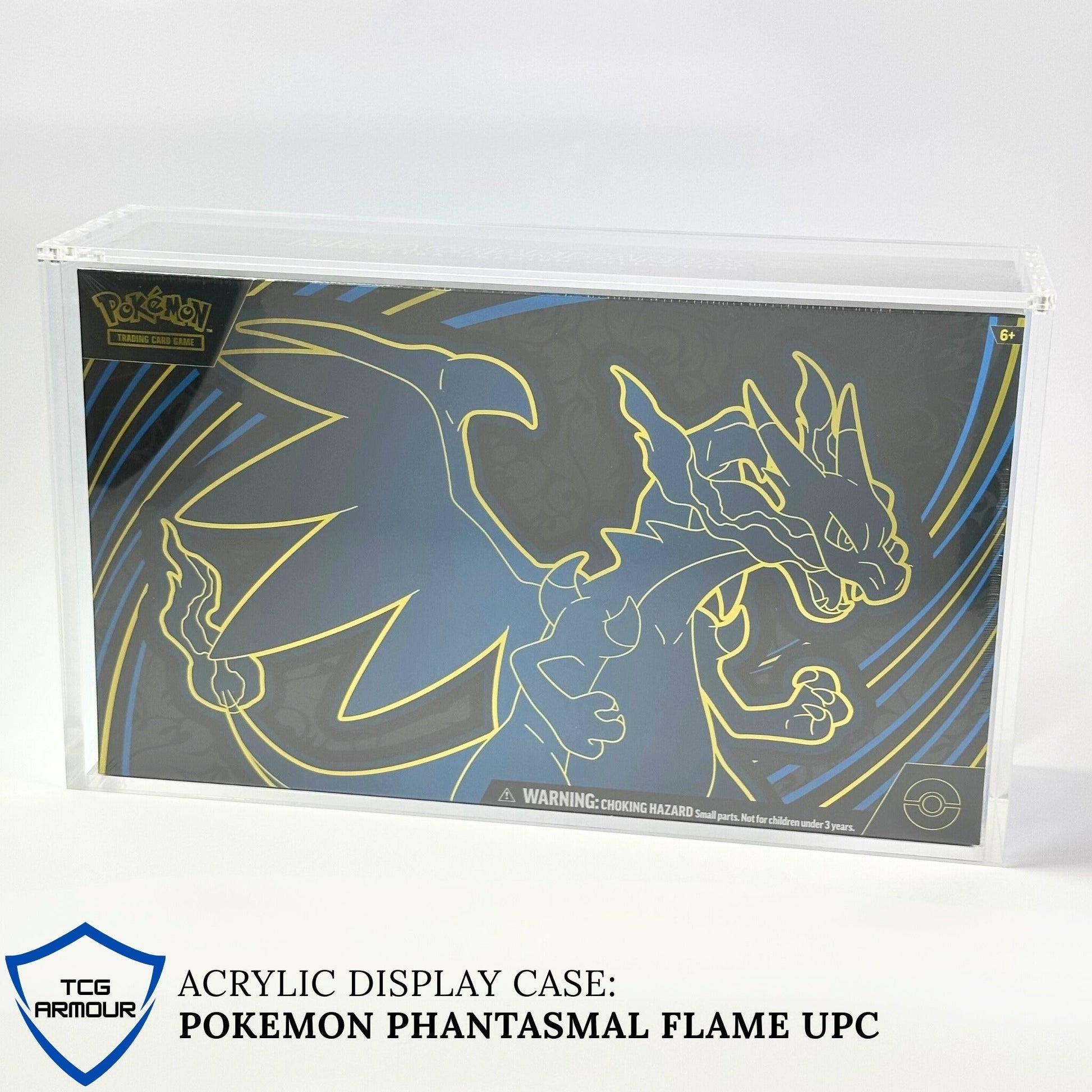Pokemon Slim Fit Phantasmal Charizard Ultra Premium Collection Acrylic Case With Magnetic Lid - Ultra Premium Collection Acrylic Case - TCG Armour - 
