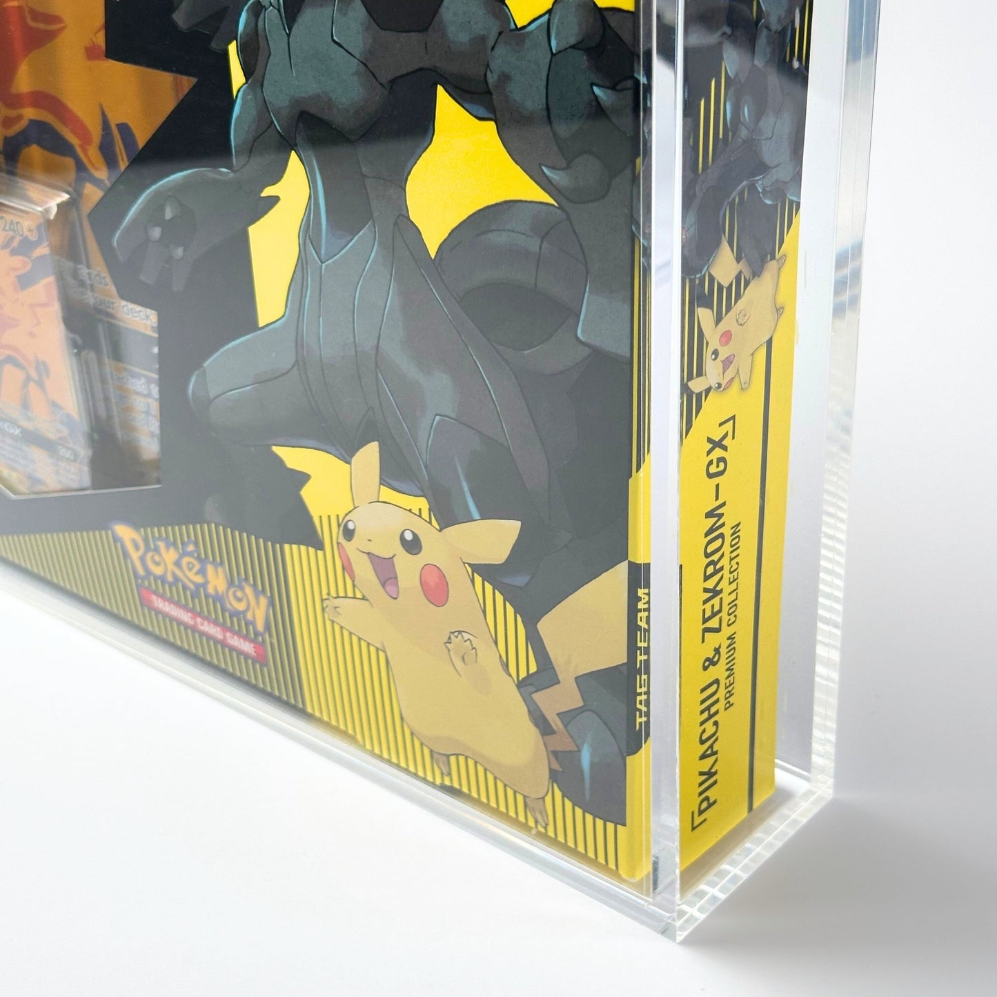 Pokemon Slim Fit Pikachu & Zekrom Premium Collection Box Acrylic Case With Magnetic Lid - Premium Collection Box - TCG Armour - 