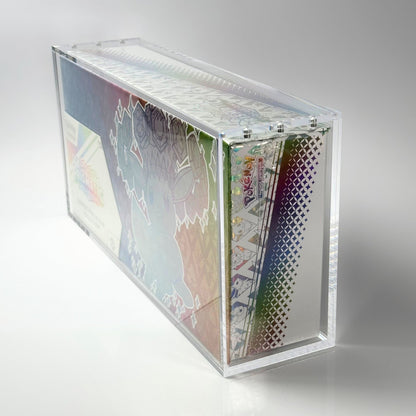 Pokemon Slim Fit Prismatic Evolutions SPC Acrylic Case With Magnetic Lid - Ultra Premium Collection Acrylic Case - TCG Armour - 