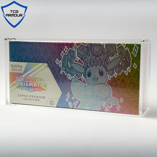 Pokemon Slim Fit Prismatic SPC Acrylic Case With Magnetic Lid - Ultra Premium Collection Acrylic Case - TCG Armour - 