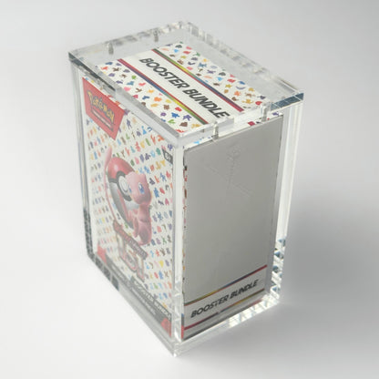 Pokemon Slim Fit Single Booster Bundle Acrylic Case With Magnetic Lid - Booster Bundle Acrylic Case - TCG Armour - ENG-6BB