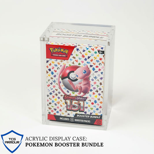 Pokemon Slim Fit Single Booster Bundle Acrylic Case With Magnetic Lid - Booster Bundle Acrylic Case - TCG Armour - ENG-6BB