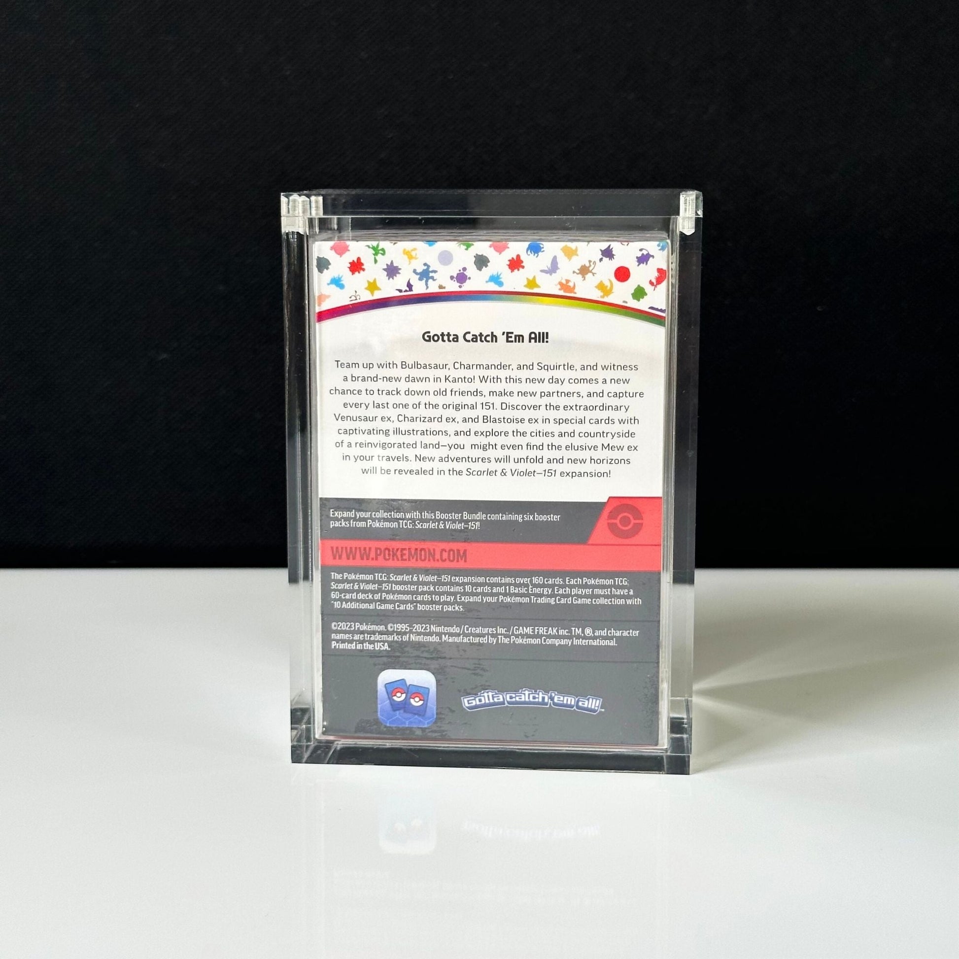 Pokemon Slim Fit Single Booster Bundle Acrylic Case With Magnetic Lid - Booster Bundle Acrylic Case - TCG Armour - ENG - 6BB