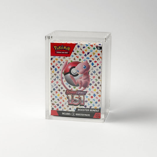 Pokemon Slim Fit Single Booster Bundle Acrylic Case With Magnetic Lid - Booster Bundle Acrylic Case - TCG Armour - ENG-6BB