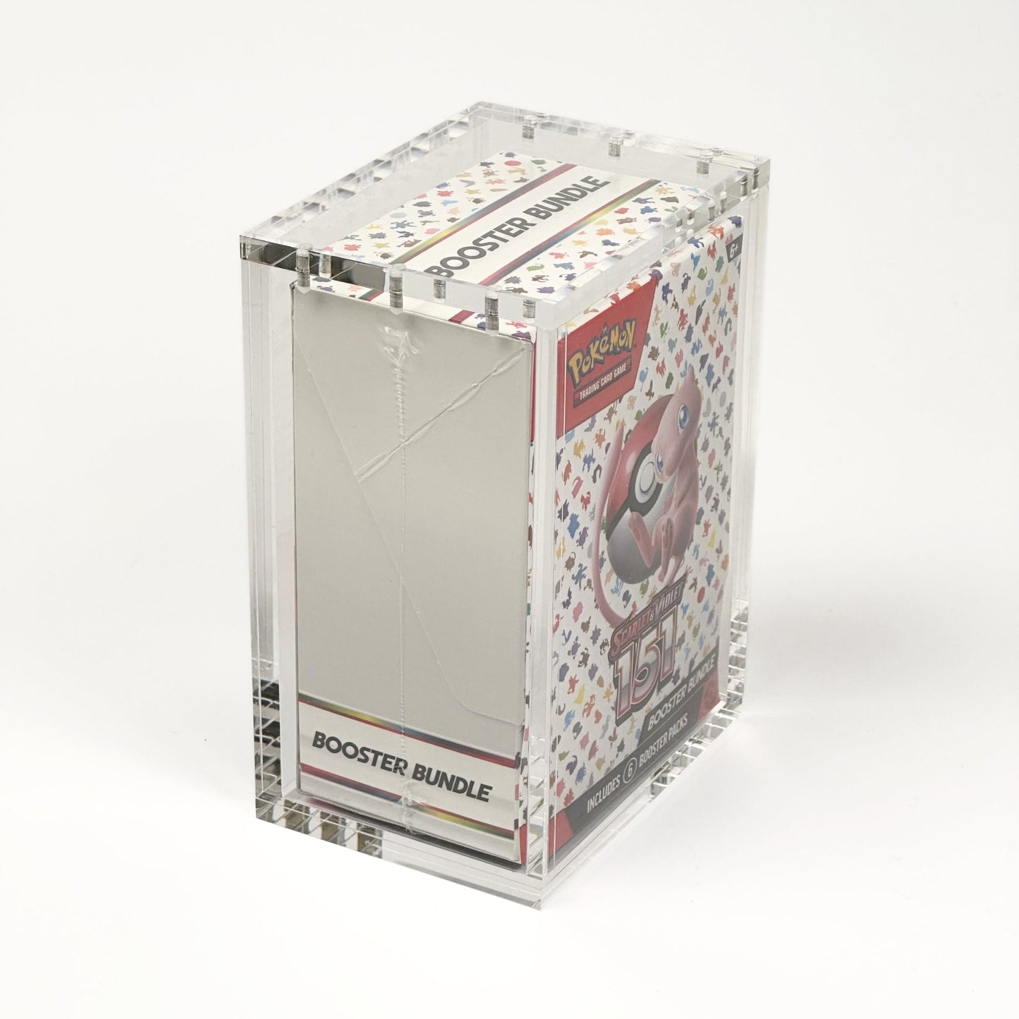 Pokemon Slim Fit Single Booster Bundle Acrylic Case With Magnetic Lid - Booster Bundle Acrylic Case - TCG Armour - ENG-6BB