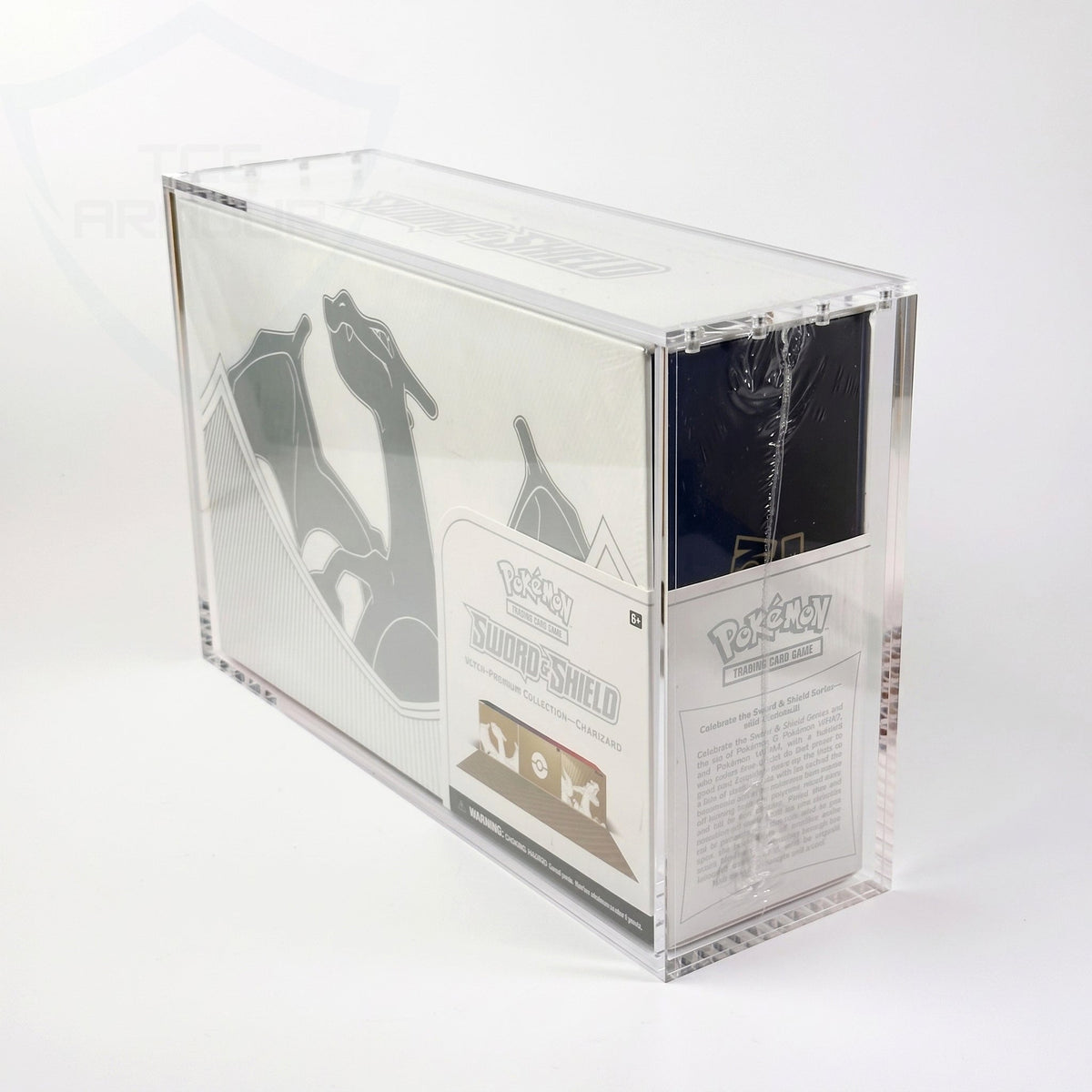 Pokemon SWSH Charizard Ultra Premium Collection 6+8mm Acrylic Case With Magnetic Lid - Ultra Premium Collection Acrylic Case - TCG Armour - ENG-CZDUPC