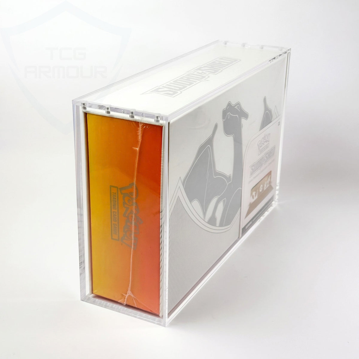 Pokemon SWSH Charizard Ultra Premium Collection 6+8mm Acrylic Case With Magnetic Lid - Ultra Premium Collection Acrylic Case - TCG Armour - ENG-CZDUPC