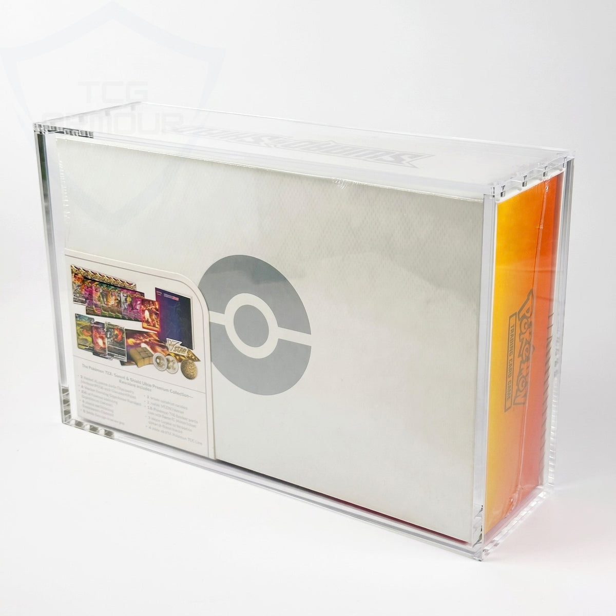 Pokemon SWSH Charizard Ultra Premium Collection 6+8mm Acrylic Case With Magnetic Lid - Ultra Premium Collection Acrylic Case - TCG Armour - ENG-CZDUPC