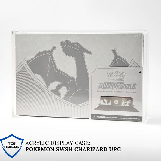 Pokemon SWSH Charizard Ultra Premium Collection 6+8mm Acrylic Case With Magnetic Lid - Ultra Premium Collection Acrylic Case - TCG Armour - ENG-CZDUPC