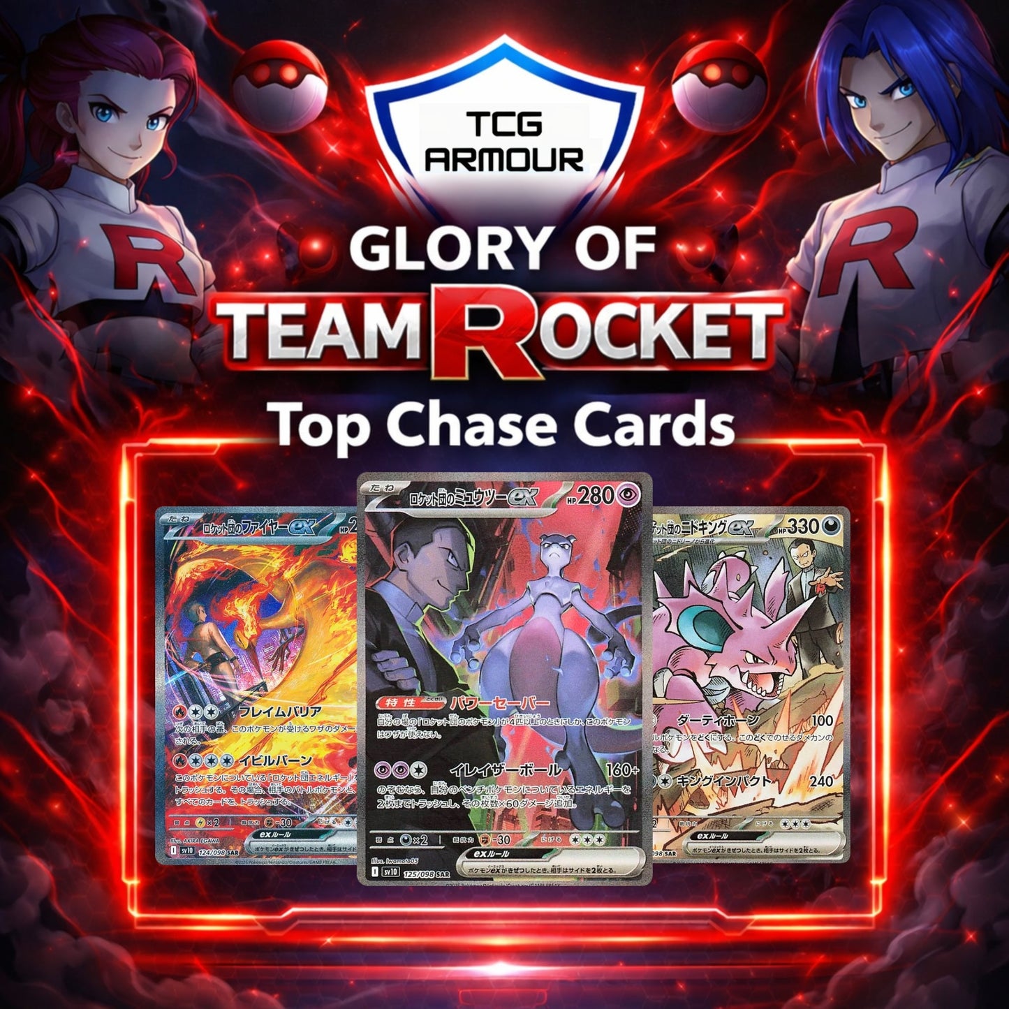 Pokemon TCG The Glory of Team Rocket SV10 Japanese Booster Box (Sealed) - Japanese Standard Booster Box - TCG Armour - TG-SV10