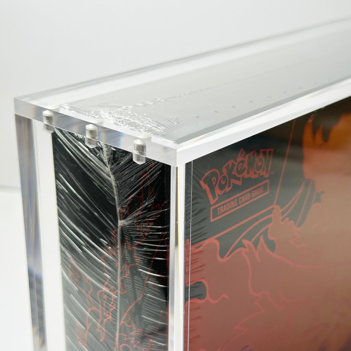 Pokemon Team Rocket Moltres Ultra Premium Collection 6+8mm Acrylic Case With Magnetic Lid - Ultra Premium Collection Acrylic Case - TCG Armour - 