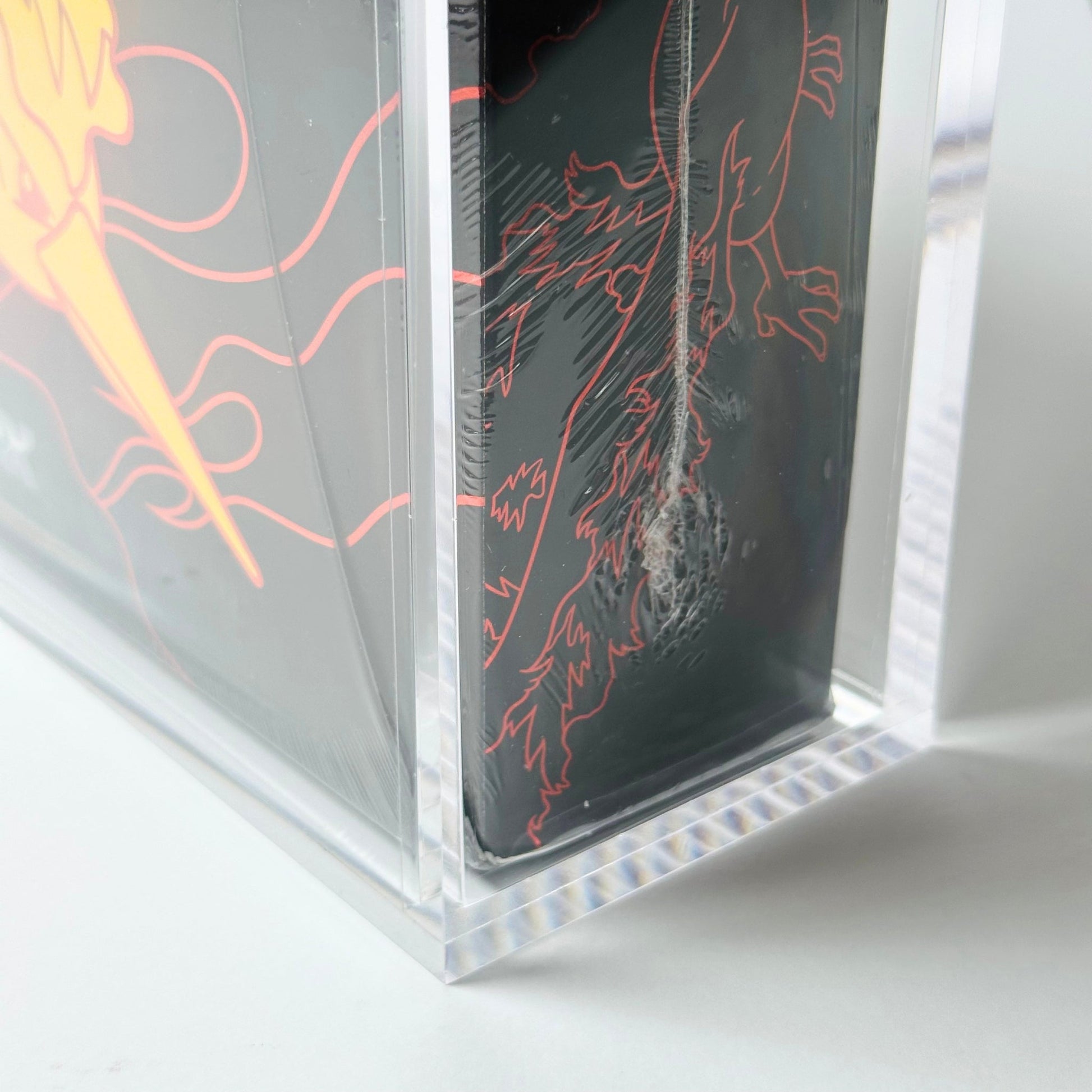 Pokemon Team Rocket Moltres Ultra Premium Collection 6+8mm Acrylic Case With Magnetic Lid - Ultra Premium Collection Acrylic Case - TCG Armour - 