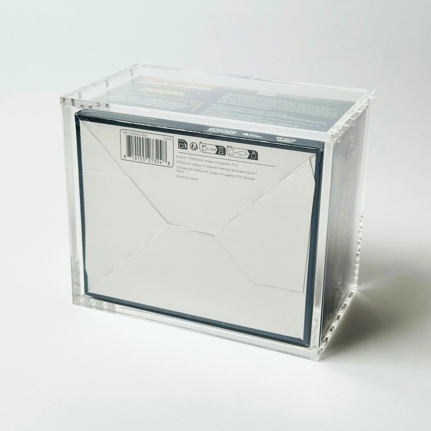 Riftbound Slim Fit Booster Box Acrylic Case With Magnetic Lid - Booster Box Acrylic Case - TCG Armour - 