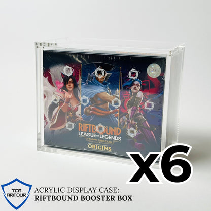 Riftbound Slim Fit Booster Box Acrylic Case With Magnetic Lid - Booster Box Acrylic Case - TCG Armour - 