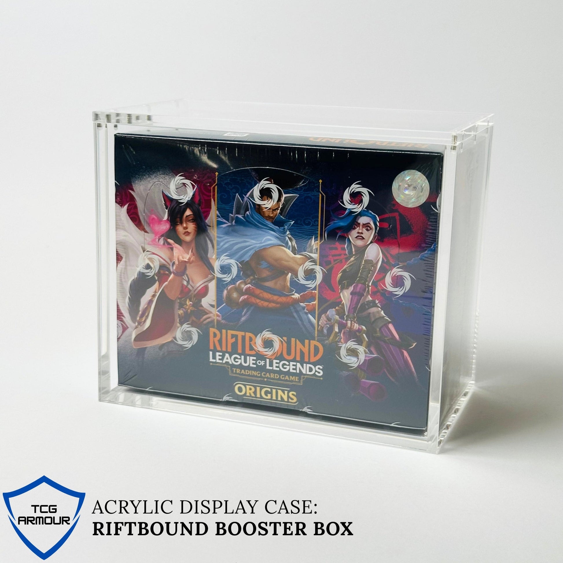 Riftbound Slim Fit Booster Box Acrylic Case With Magnetic Lid - Booster Box Acrylic Case - TCG Armour - 